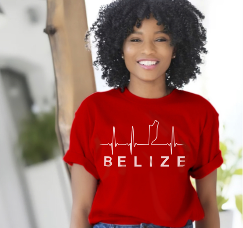 Belize Lifeline White Logo Short-Sleeve  Unisex T-Shirt