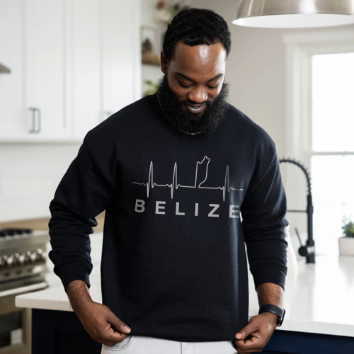 Belize Lifeline White Logo Unisex Sweatshirt