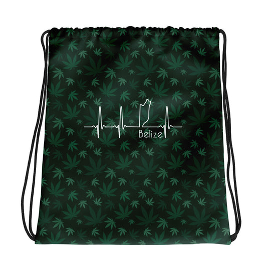 Weed Forest Drawstring Bag