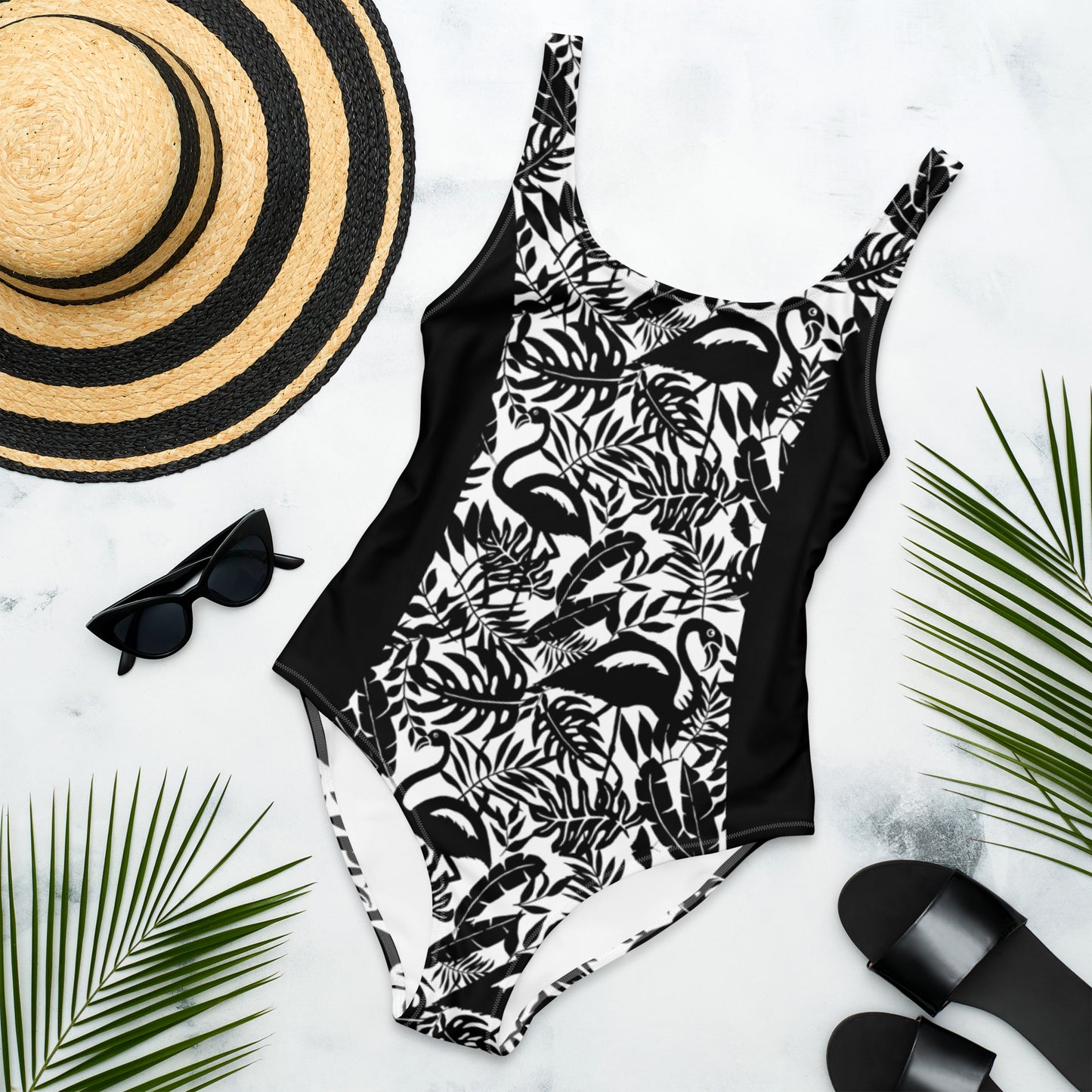 Flamingo One-Piece Swimsuit