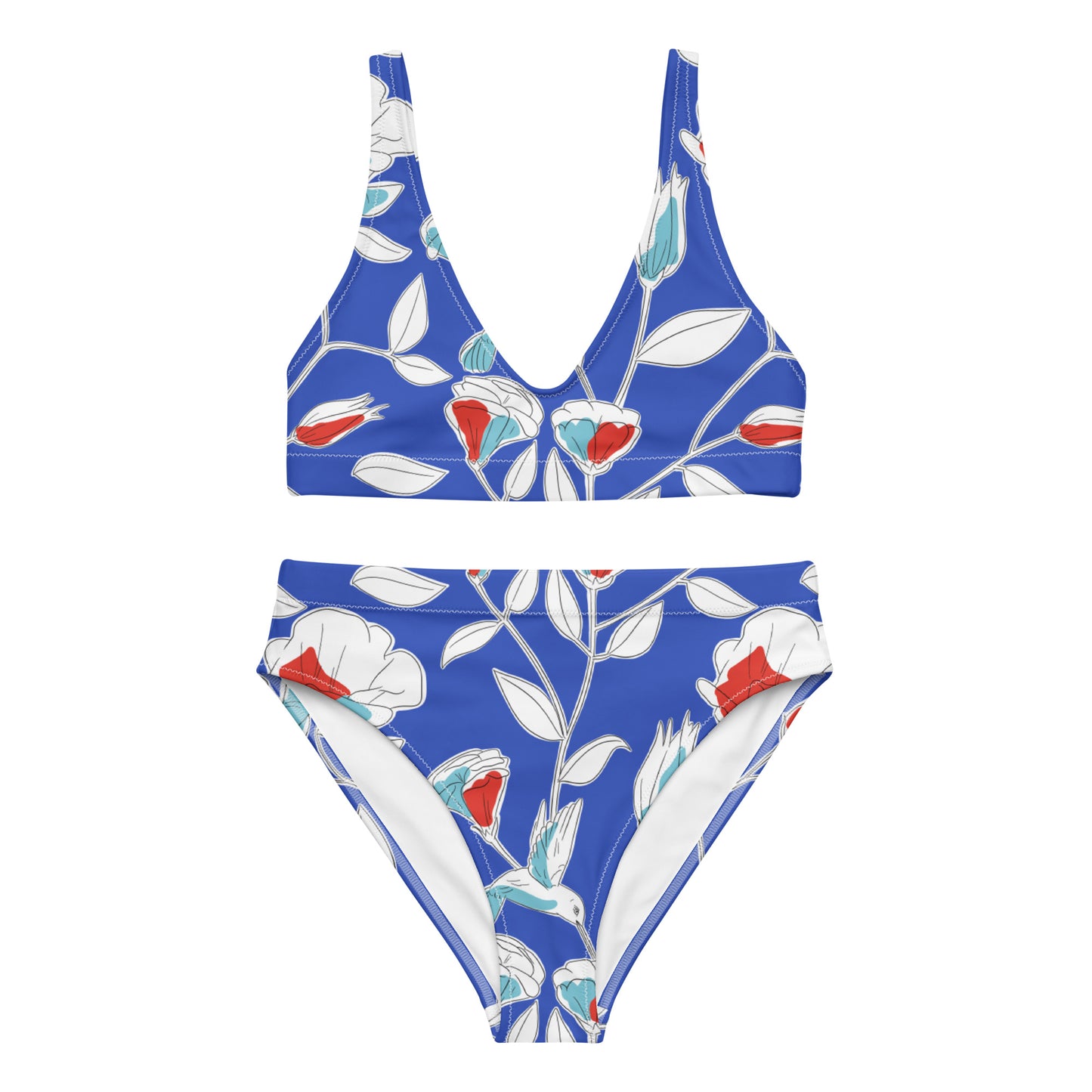 Hummingbird Recycled high-waisted bikini