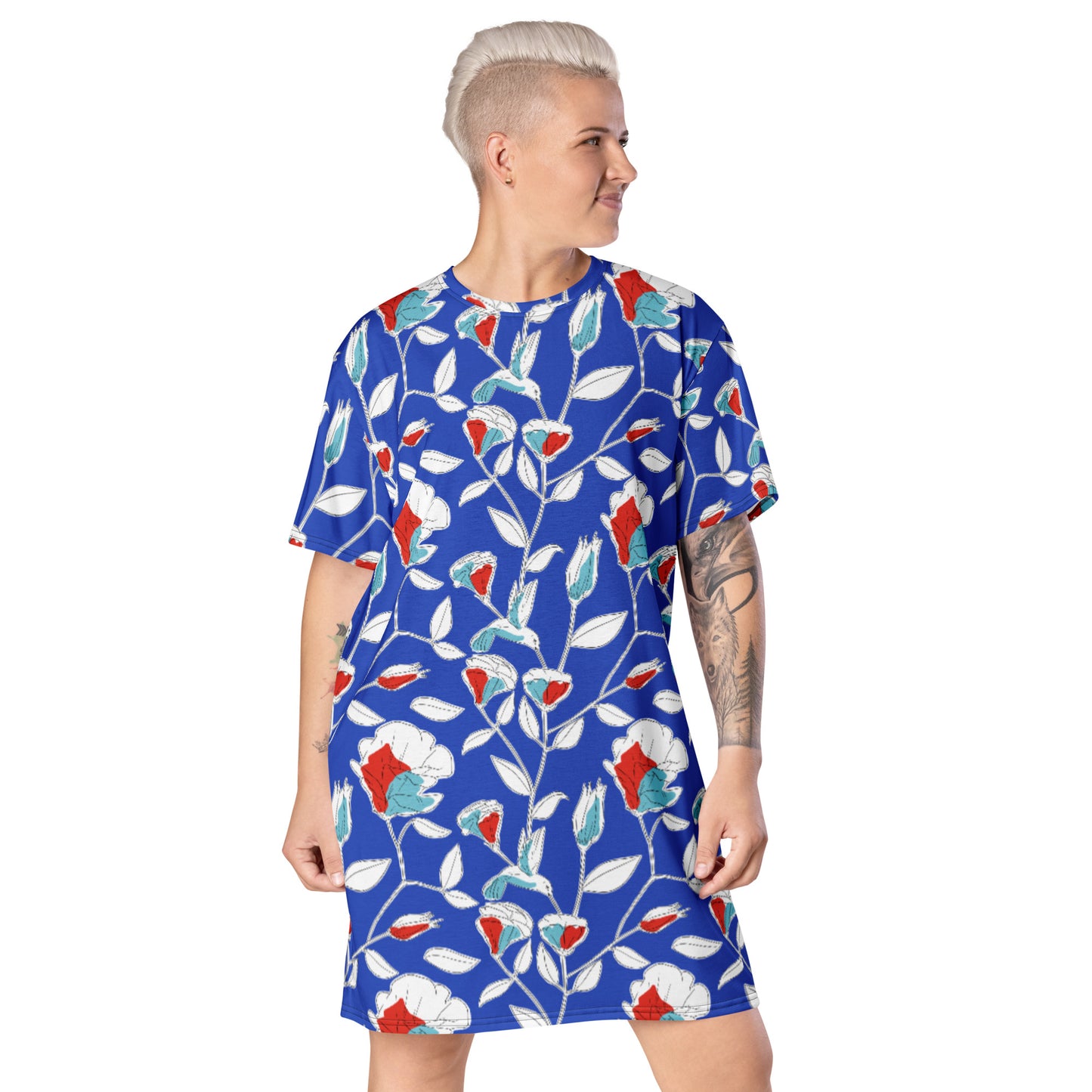 Hummingbird T-shirt dress