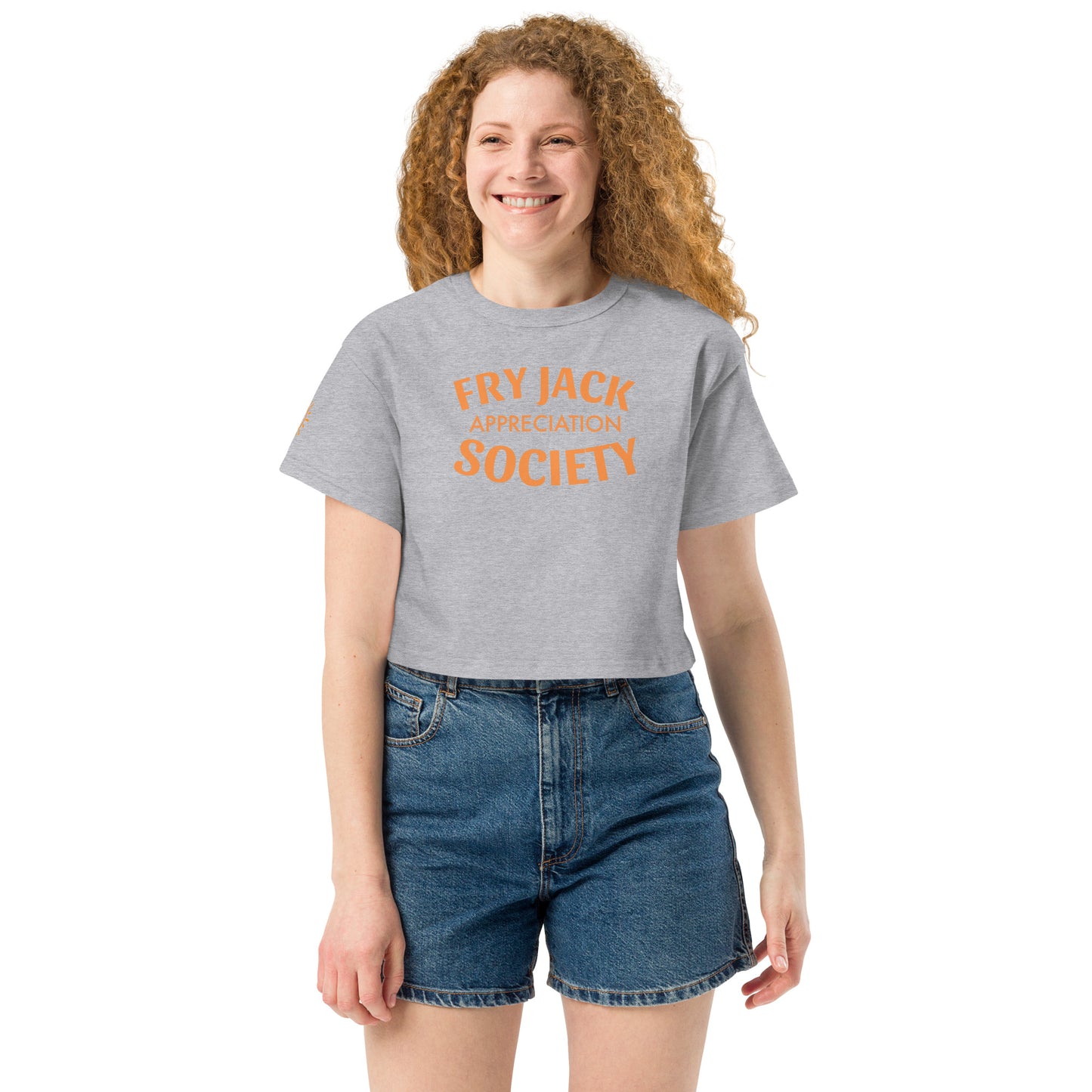 Fry Jack Appreciation Society Champion crop top