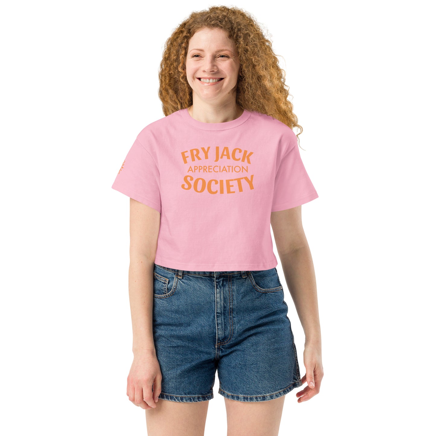 Fry Jack Appreciation Society Champion crop top