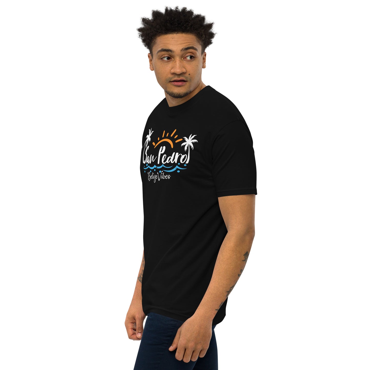 San Pedro Belize Men’s premium heavyweight tee