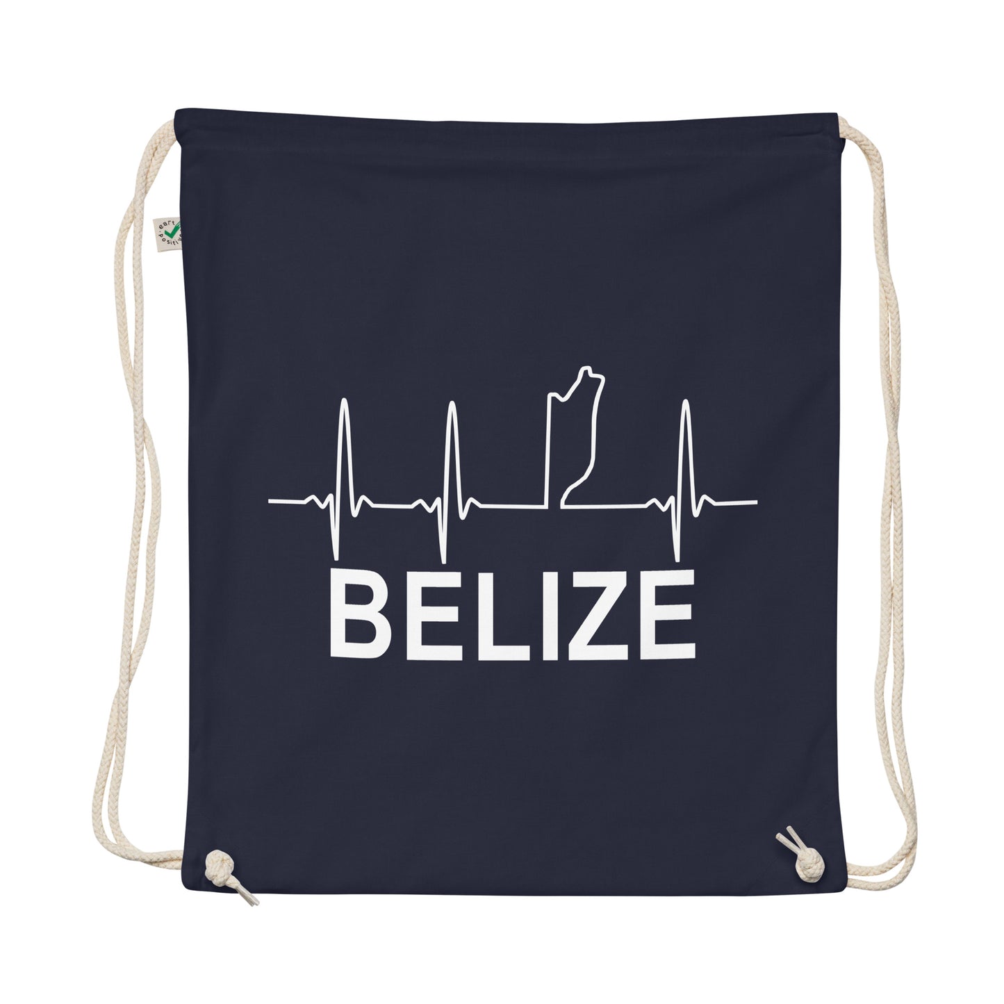 Belize Lifeline Organic cotton drawstring bag