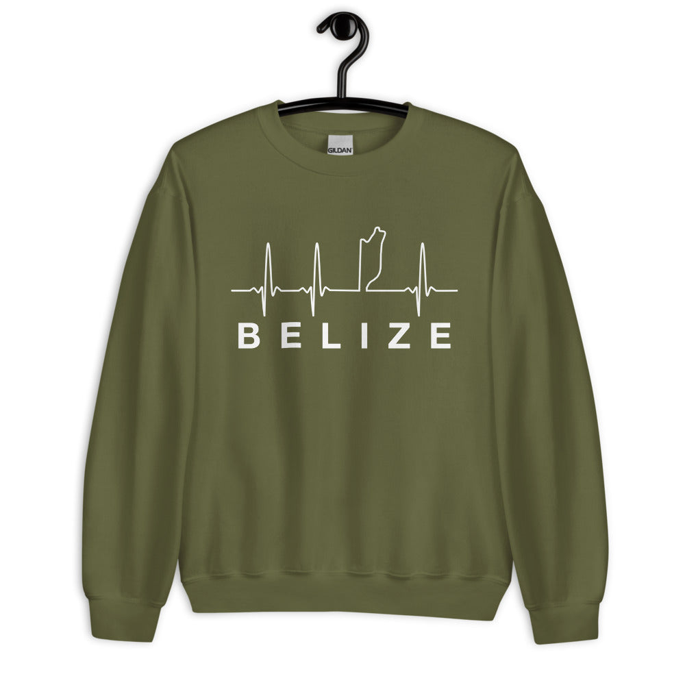 Belize Lifeline White Logo Unisex Sweatshirt