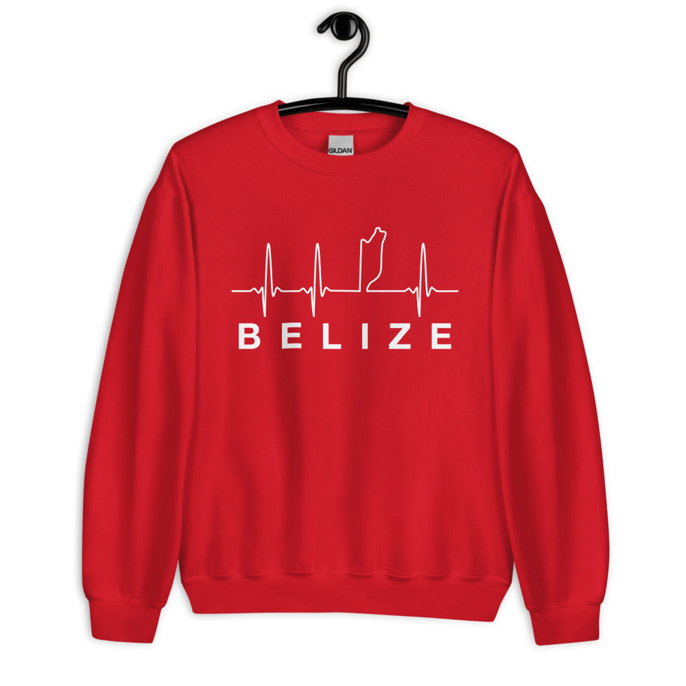 Belize Lifeline White Logo Unisex Sweatshirt