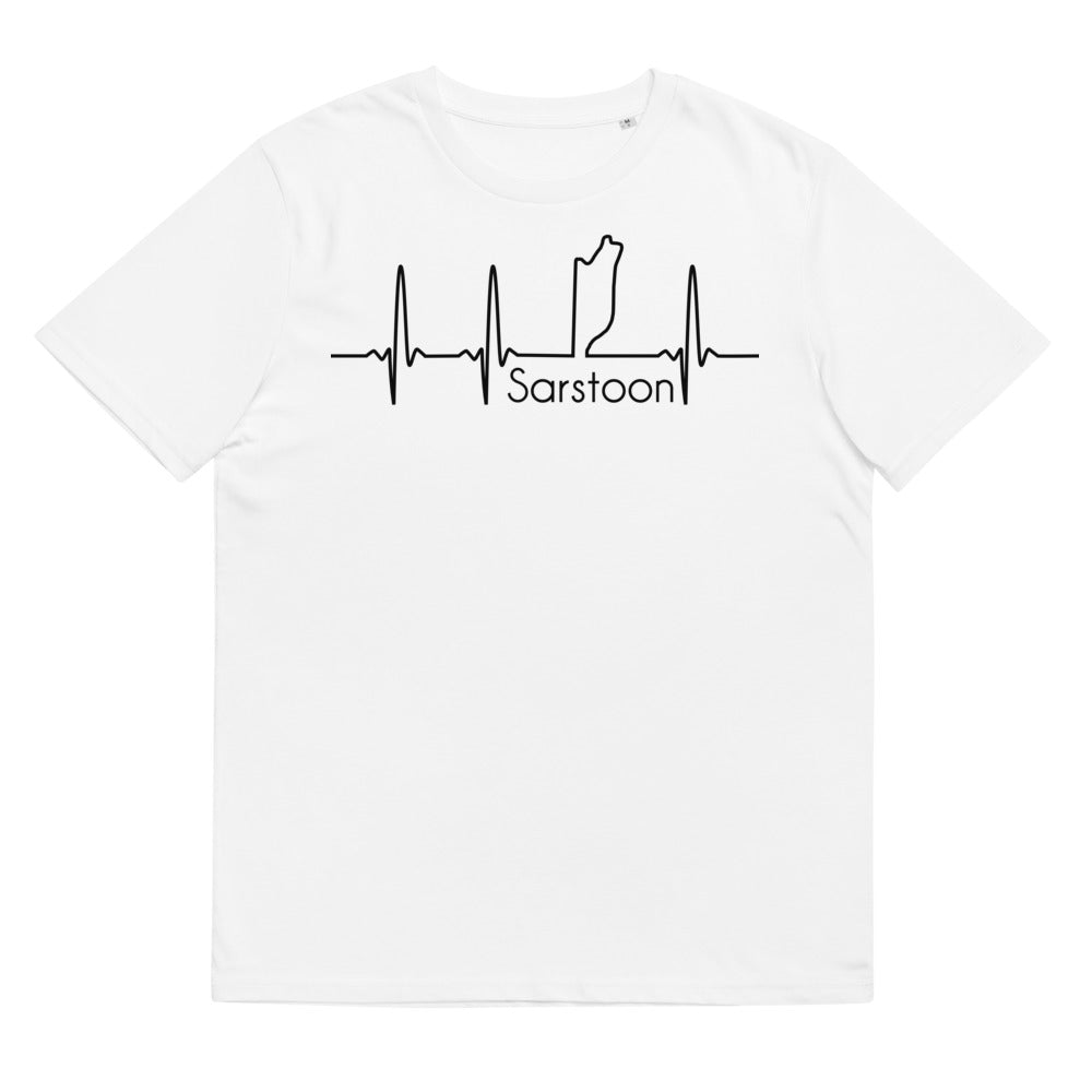 Sarstoon Belize Eco-friendly Organic Cotton T-shirt in Black and White