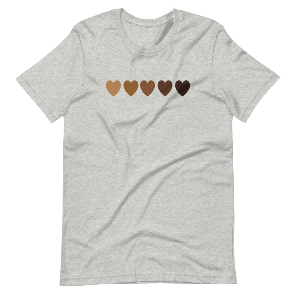 Melanin Hearts Short-Sleeve Unisex T-Shirt