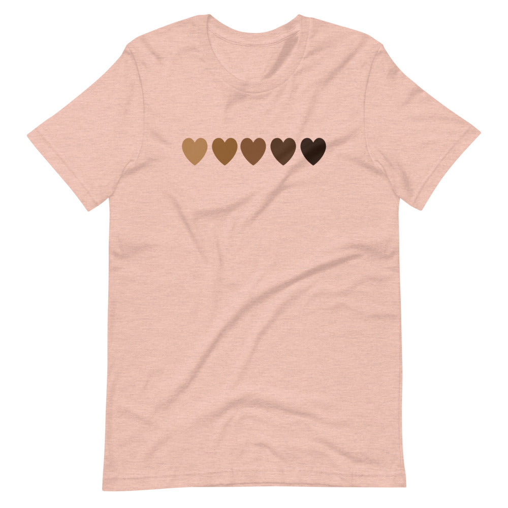 Melanin Hearts Short-Sleeve Unisex T-Shirt