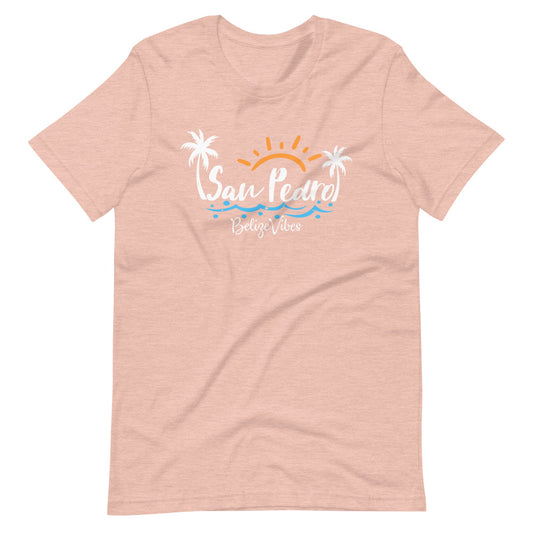 San Pedro Sunshine Short-Sleeve Unisex T-Shirt in white