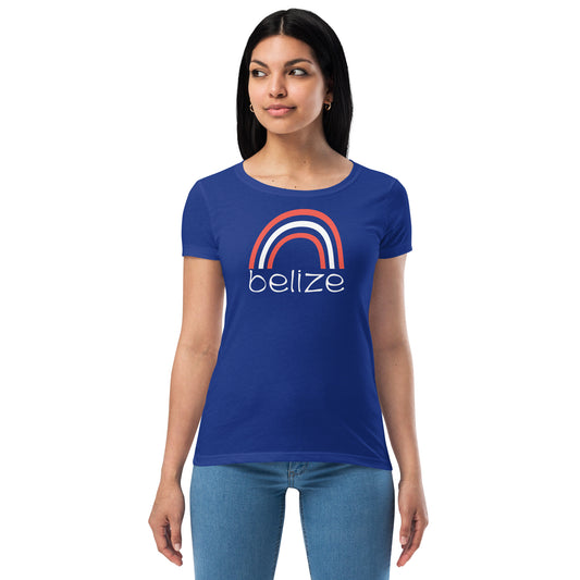 Belize Rainbow Women’s fitted t-shirt