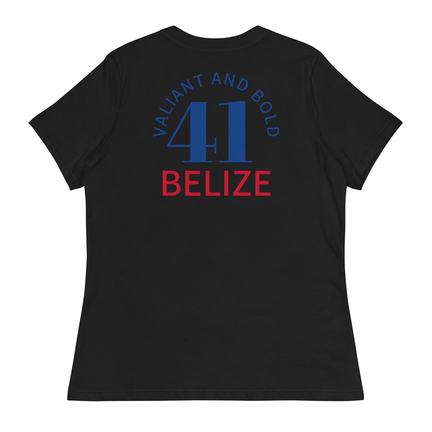 Belize Flag Women's Relaxed T-Shirt White