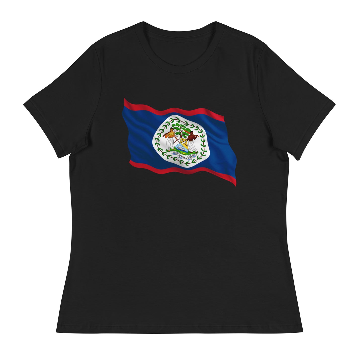 Belize Flag Women's Relaxed T-Shirt White