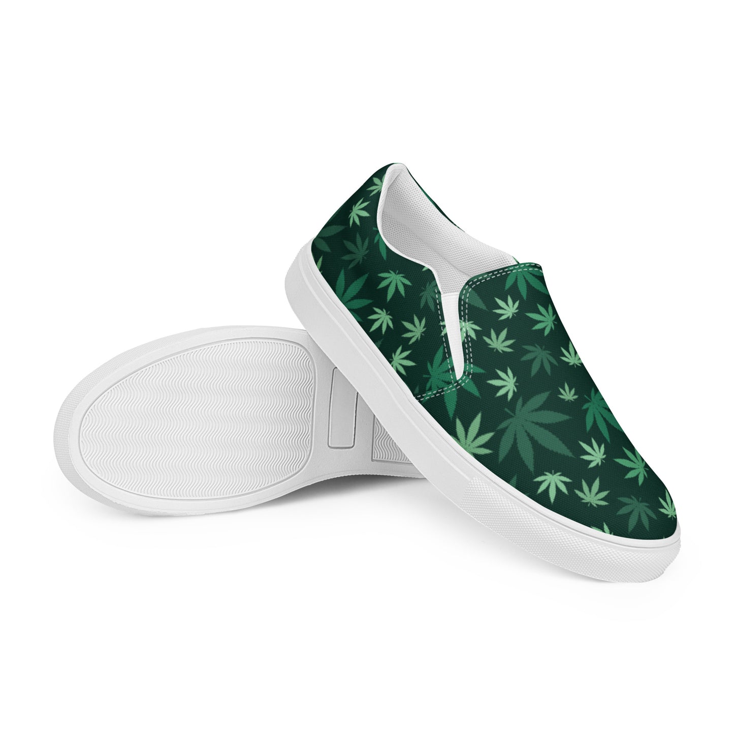 Weed Forest Women’s slip-on canvas shoes